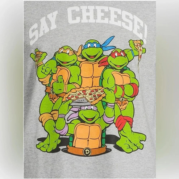 Teenage Mutant Ninja Turtles Say Cheese Men’s & Big Men’s Graphic Tee - Picture 5 of 5